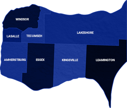 Map of Windsor-Essex County